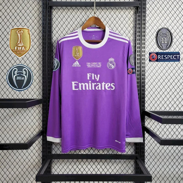 Real Madrid 2016 Away Long Sleeve Jersey