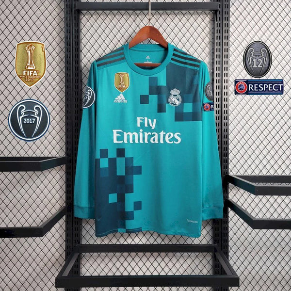 Real Madrid 2017 Away Long Sleeve Jersey