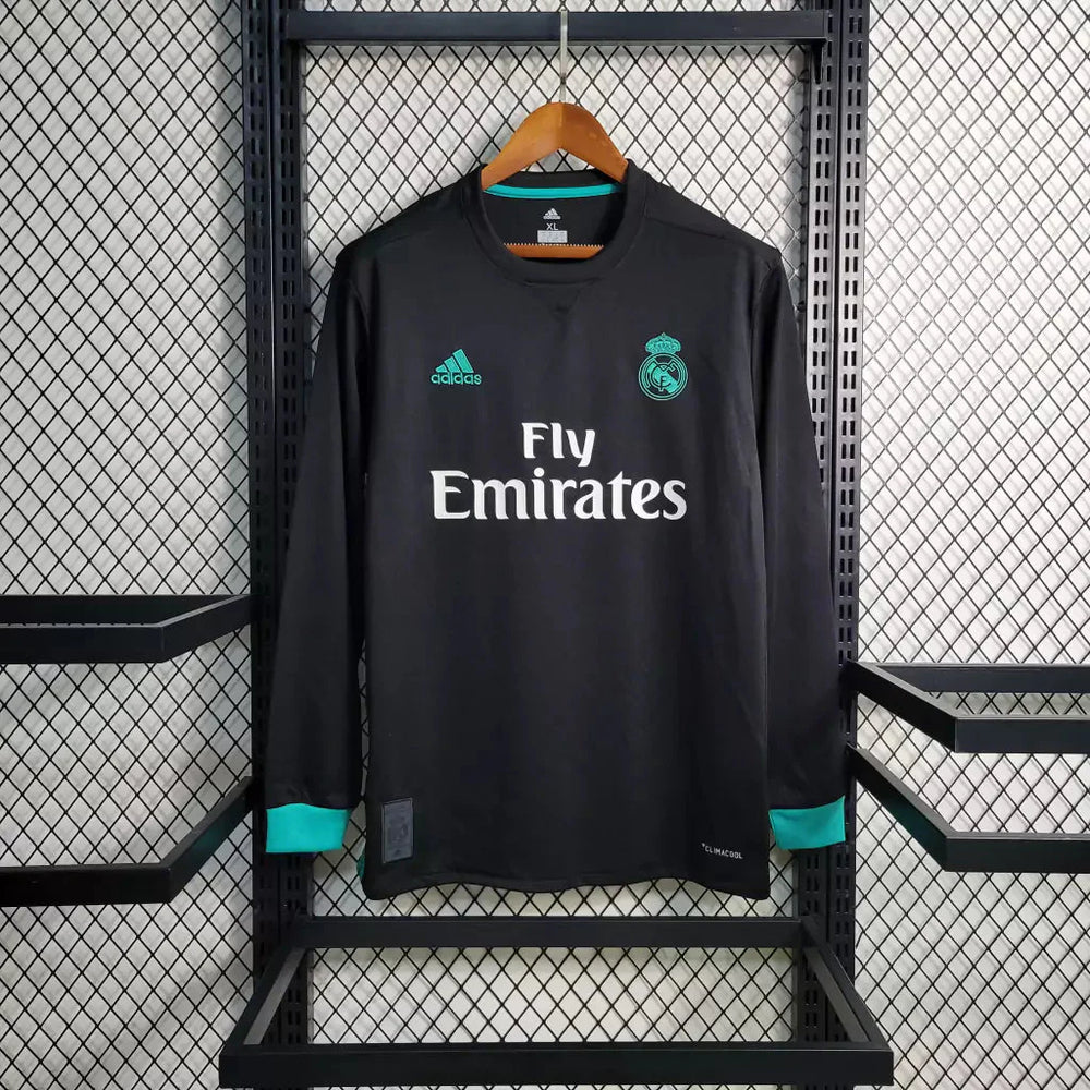 Real Madrid 2017 Long Sleeve Away Jersey
